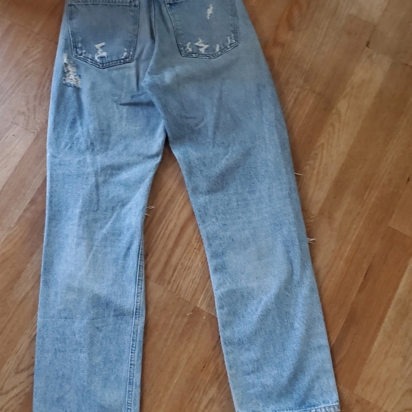 Womans Agolde distressed button down 90'S jeans, size 24 - Picture 8 of 8